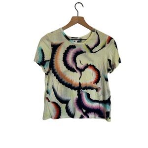 A.L.C. Colorful Abstract Women's Top